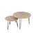 27.56'' Round Nesting Coffee Table Set Of 2-1145825722