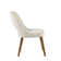 Nola Upholstered Dining Side Chairs with Cutout Back Design