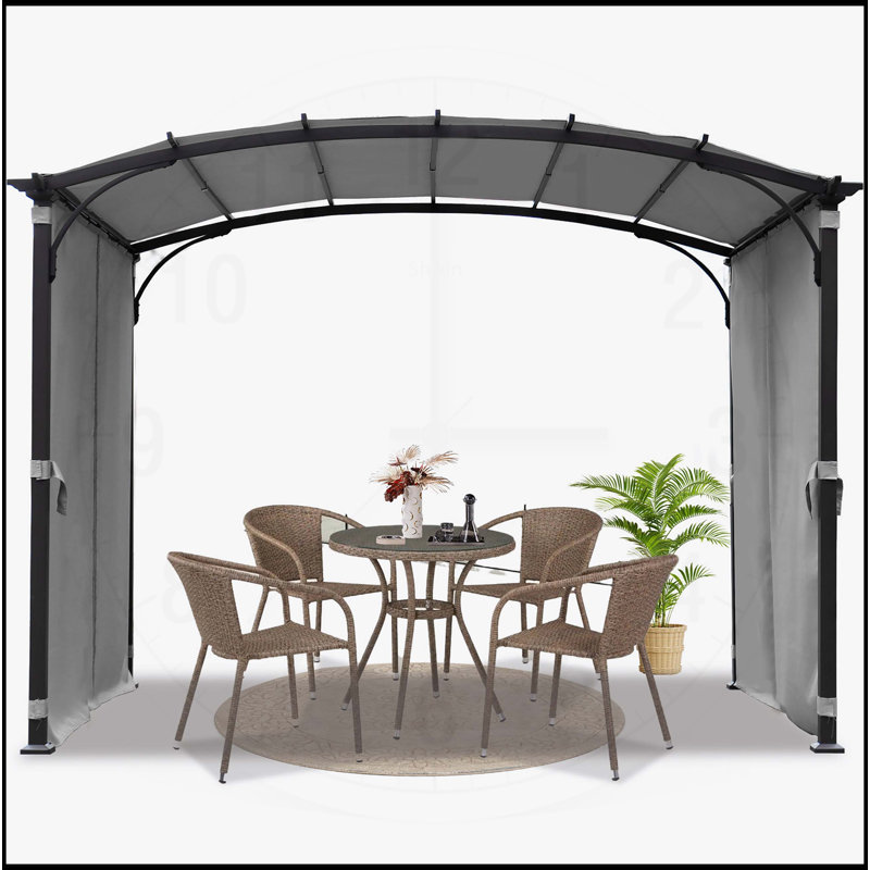 Pavillon de jardin 9 x 11 pi avec abri de soleil imperméable