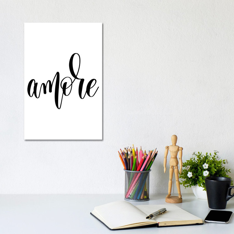 Amore - Wrapped Canvas Print, 20.32 cm H x 30.48 cm W