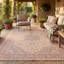 Tapis Brook traditionnel avec médaillon, style persan, gris crème, ivoire, beige, rose, lavable à la machine, antidérapant, à poils courts, pour l'intérieur et l'extérieur, adapté aux animaux domestiques, salon, chambre, salle à manger, entrée, couloir, bureau-1348742774