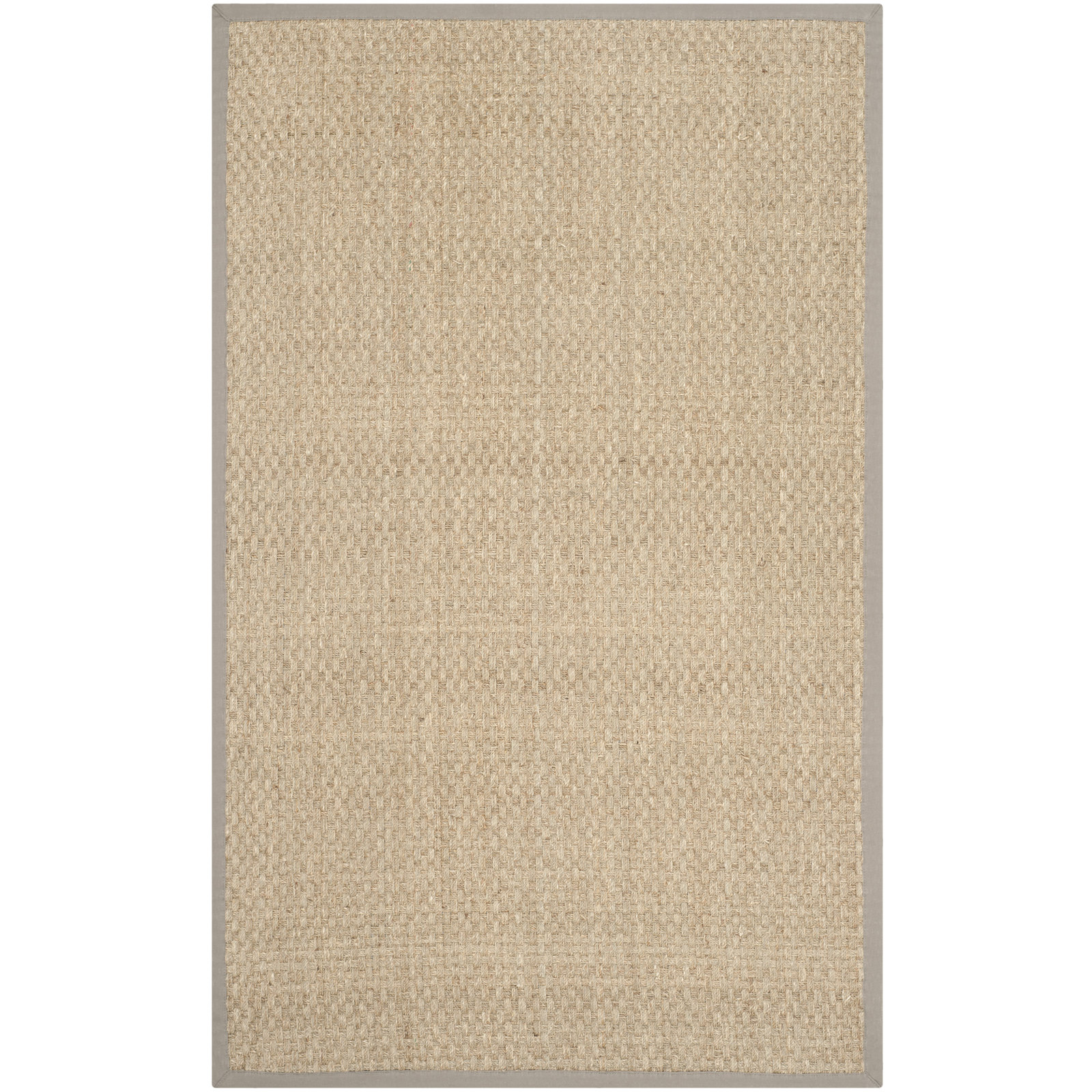 Lasone Natural Gray Seagrass Rug, Rectangle 10' x 14'