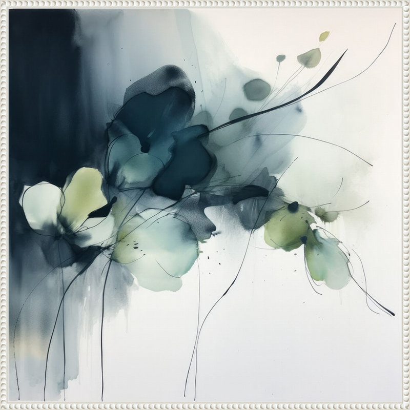 «Watercolor Petal Symphony I» par Irena Orlov, reproduction d'art sur toile encadrée, H 30 po x l 30 po