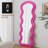 Flannel Full Length Wave Rose Floor Mirror  For Bedroom Living Room Hanging Or Against The Wall-1981208908