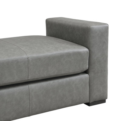 Stylish And Durable Faux Leather Ottoman