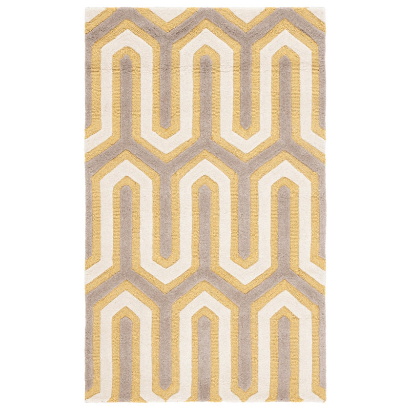 Tapis en laine touffeté à la main Ellicott, Rectangle 3 pi x 5 pi