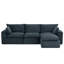 Canapé d'angle modulaire en velours côtelé de 278 cm (109,4 po), canapé infonuagique avec pouf, sans assemblage-755682203-755682206