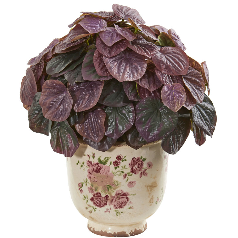 Plante de feuillage artificiel 14" dans un pot de fleurs