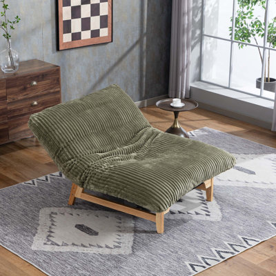 Fauteuil à billes en velours côtelé Soft Support