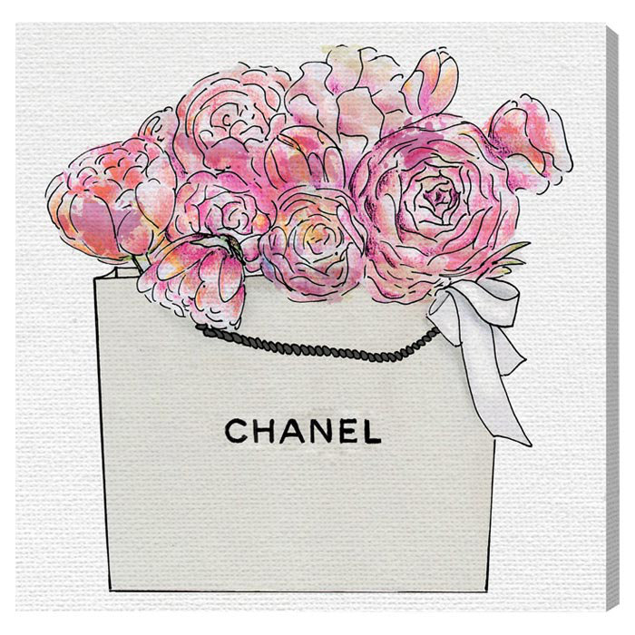 Market Day Flowers - Impression sur toile, H 20 po x l 20 po