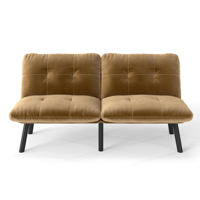 Canapé-lit convertible pliant moderne, Brun