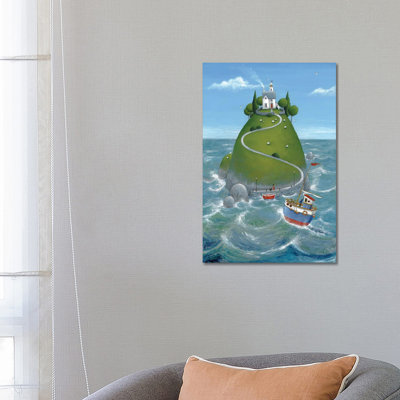 The Island 1 Piece Wrapped Canvas Painting