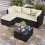196 cm W L-Shaped Patio Sofa-1716148700