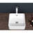 15X15 Inch White Ceramic Vessel Sink For Bathroom - Classic European Style, Low Water Absorption, Above Counter Placement Square 15X15x5.5 Inch, Smooth Finish, Stain , Good Home