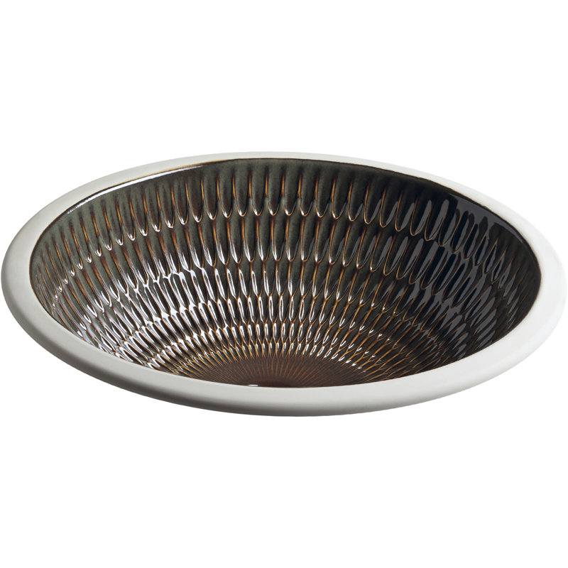 Kohler Derring®, Artist Editions Oval Undermount Bathroom Sink, Bourbon Rutile