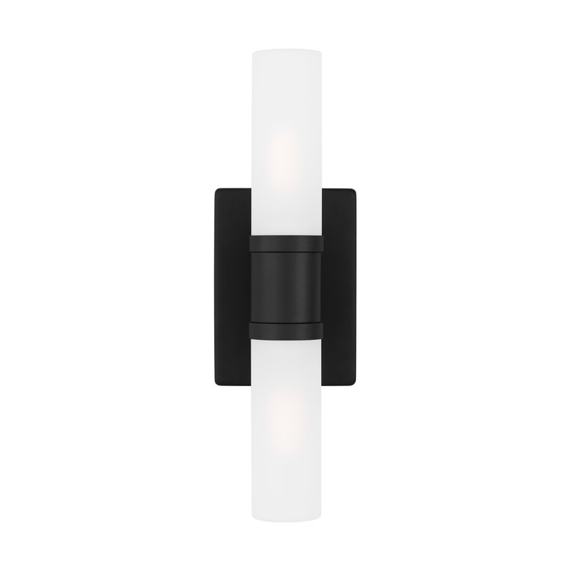 Medium Two Light Wall / Bath, Midnight Black, 40 W, 16" H x 5" W x 3.63" D