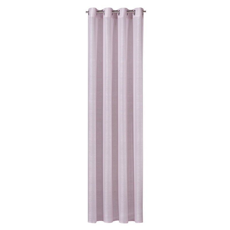 Holeman Sheer Curtain Single Panel, Pink