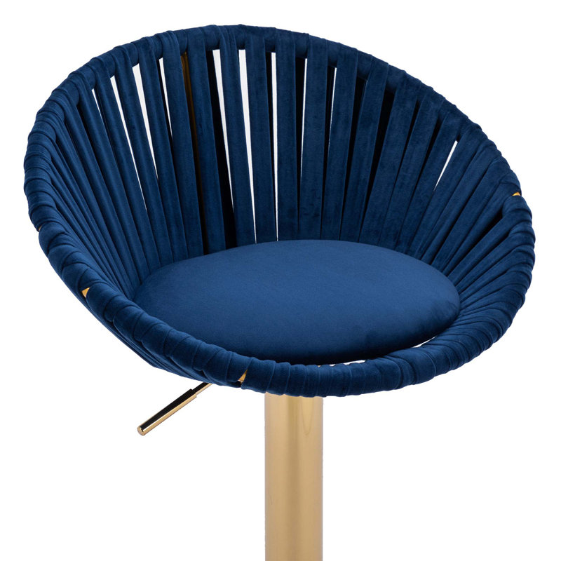 Tabouret de bar Melrick, Bleu