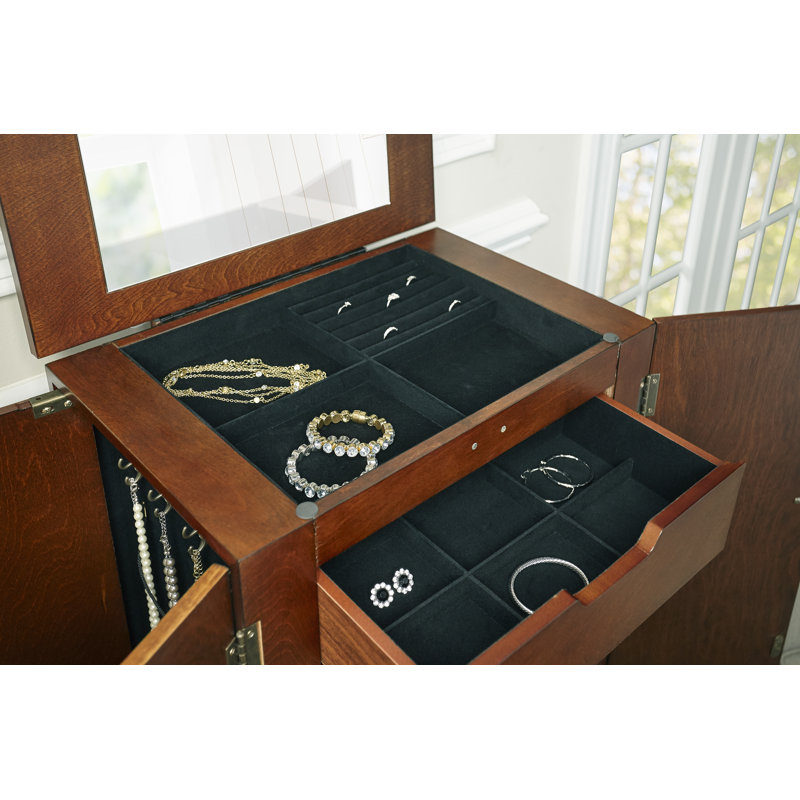 Armoire à bijoux avec miroir Ademar