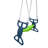 XDP Recreation All Star Playground Outdoor Swing Set, Rider, Disc & Slide