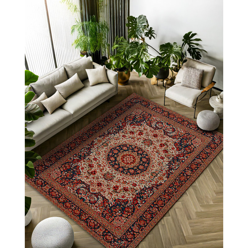 Tapis en coton imprimé chenille Anatolium, Rectangle 2 pi 8 po x 5 pi