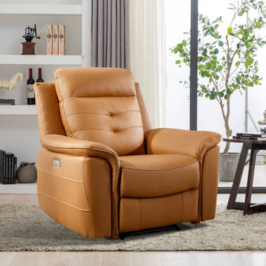 Orren Ellis Faux Leather Recliner Heated Massage Chair With