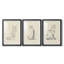 House House IV - ensemble de 3 reproductions de dessins encadrés-228844213-228844212