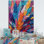 " Rough Texture Colorful Feathers Painting I "