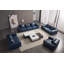 Canapé en cuir bleu marine EK8008-61959459