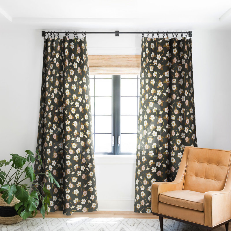 Avenie Cottage Garden Iii 1pc Blackout Window Curtain Panel, 50" W x 96" L
