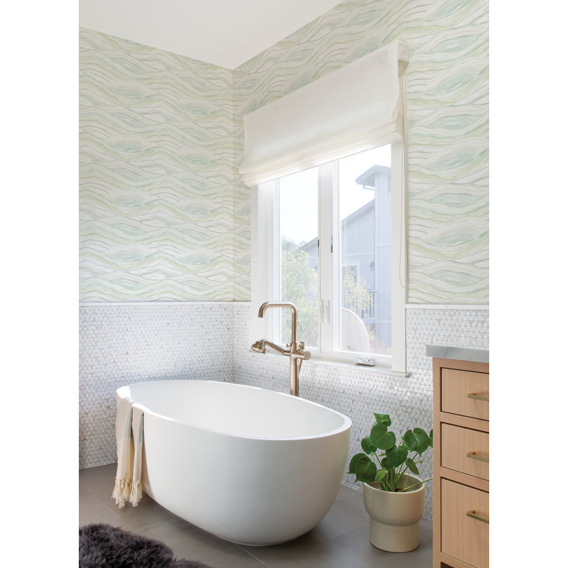 Abstract Wallpaper Double Roll, Green