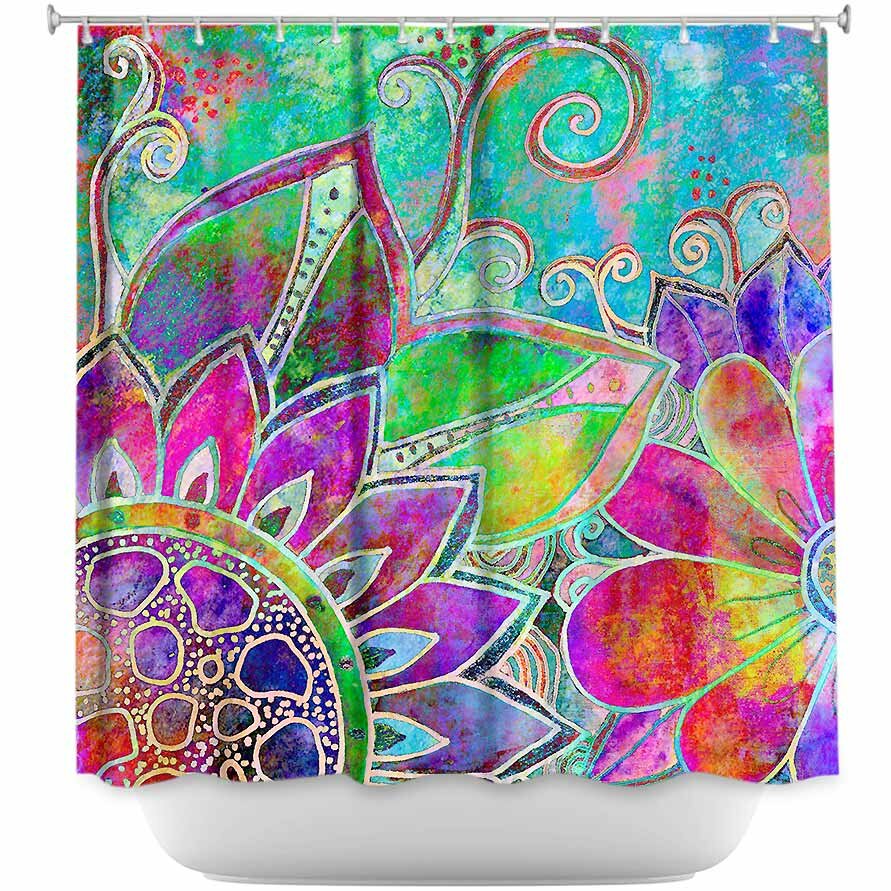 DiaNoche Designs Jubilant Single Shower Curtain | Wayfair