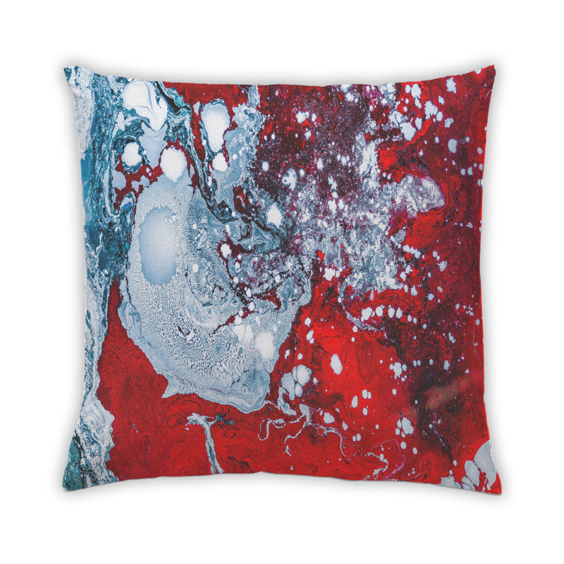 Abstract Throw Pillow, Synthetic