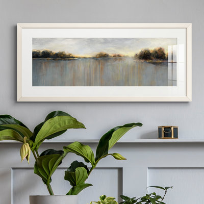 Peinture sur papier encadrée