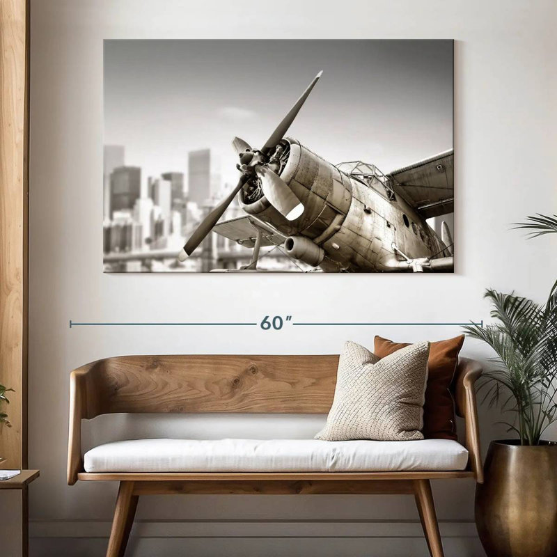 Mehar Rustic Airplane, 34" H x 51" W
