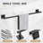 10-Piece Bathroom Hardware Set - Stainless Steel Towel Bar, Towel Ring, Toilet Paper Holder & Hooks - Wall Mounted Modern Square Design For Bathroom, Kitchen & More-116176446