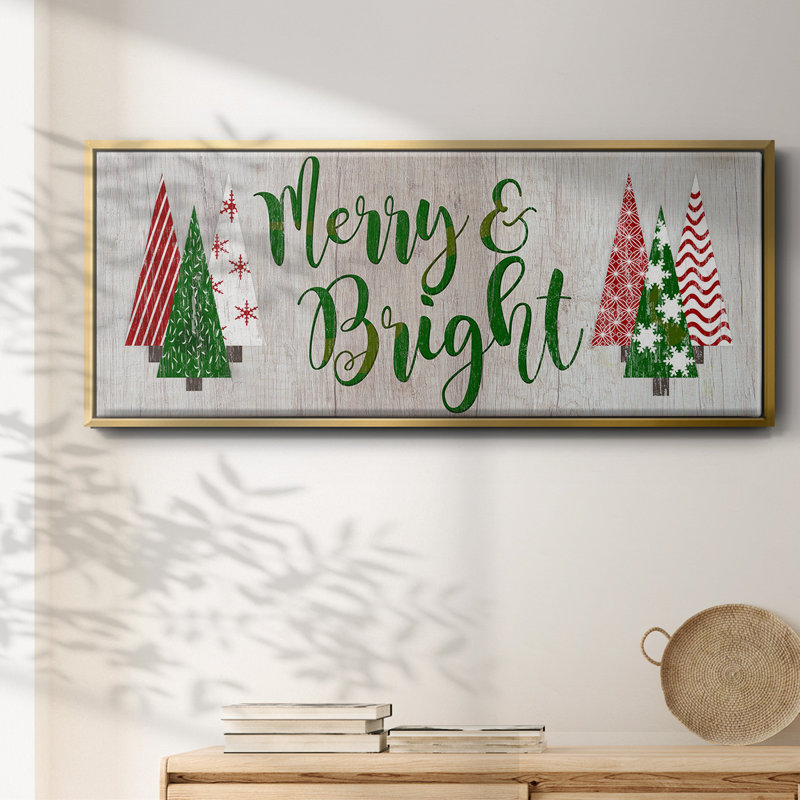 Merry & Bright- Framed Canvas