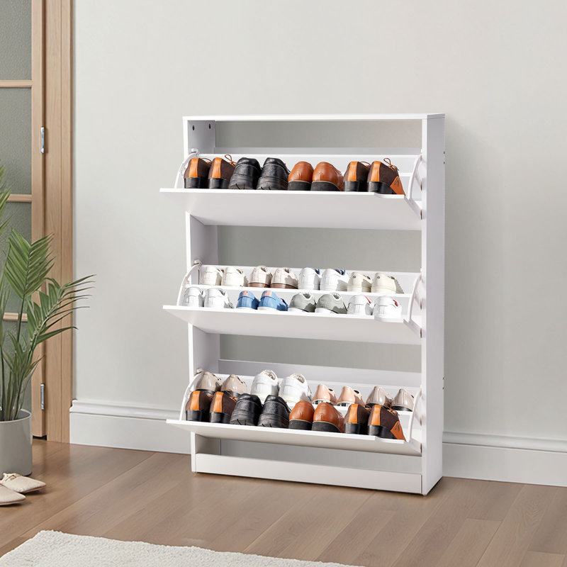 24 Pair Flip Down Shoe Storage