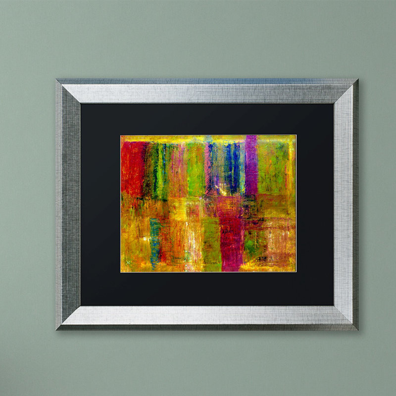 « color abstract », reproduction d’art sur toile encadrée, H 16 po x l 20 po x P 0,5 po