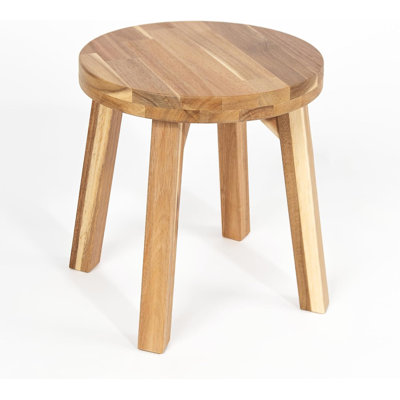 Tabouret en bois d'acacia, repose-pieds 12 po