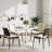 5 Piece Set-Pedestal Dining Room Table and 4 Chairs-1229862095-1229862092-1229862090