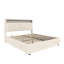 4ft6 Ottoman Bed With Led, Usb And Storage Headboard Velvet Beige-657391831-657391848