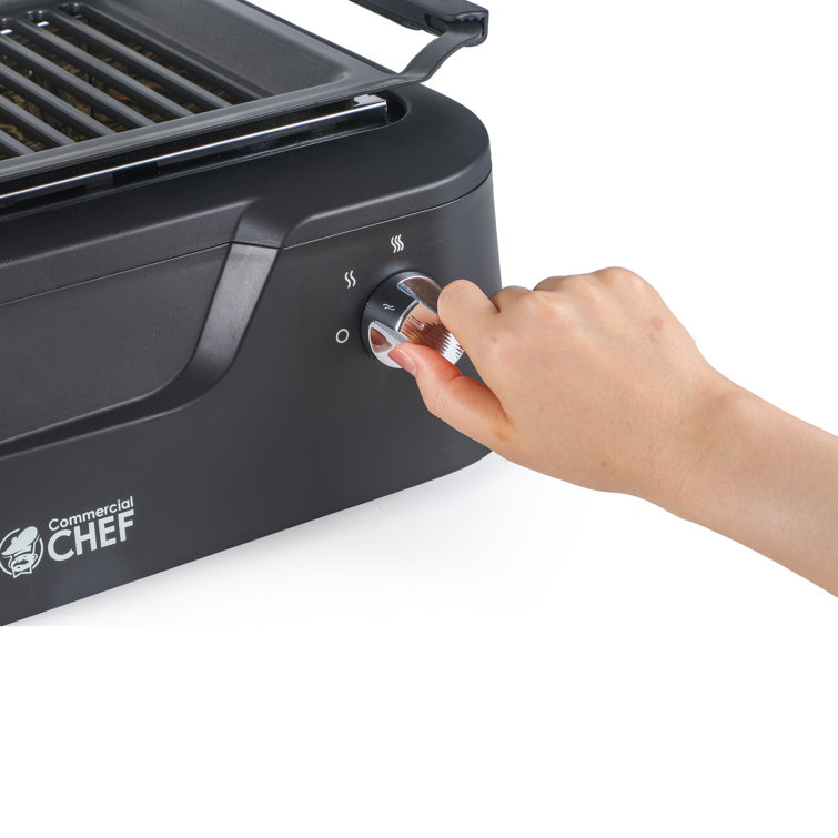 COMMERCIAL CHEF Indoor Smokeless Infrared Grill 