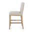 Ensemble de 2 tabourets de comptoir revêtus de tissu