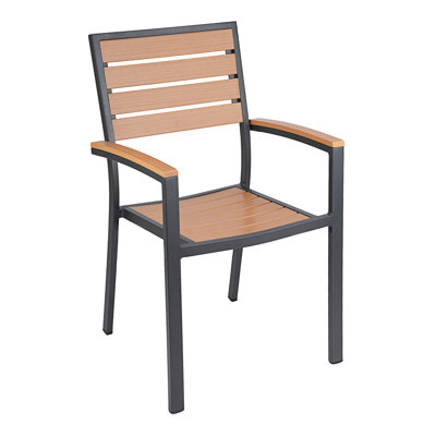 Chaise de salle à manger en aluminium