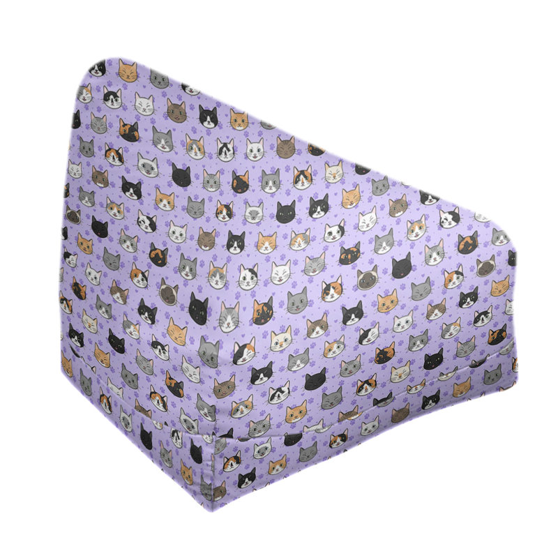 Petite chaise à sacs à billes & Kitterman, H 120 po x L 2 po x P 60 po, Mauve, Pas de bourre