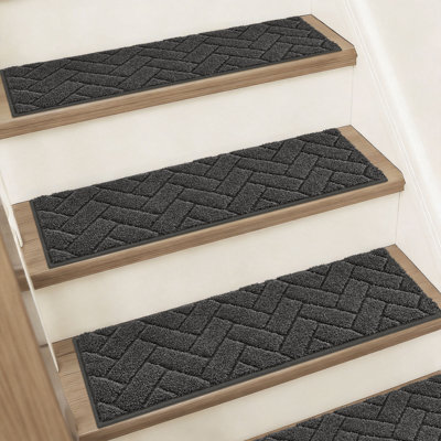 Non-Slip Washable Indoor Stair Treads (Set of 15)