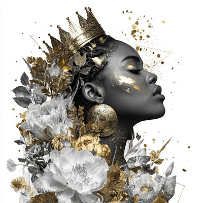 «Golden Majesty», art mural sur toile tendue