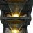 39.3" Outdoor Garden Water Fountain – 5-Tier Modern Cascading Resin Waterfall Fountain With LED Light, Floor-Standing Outdoor Water Feature Home Décor
