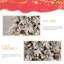 Arbre de Noël floqué en PE / PVC avec lumières DEL blanc chaud, pommes de pin naturelles, effet enneigé, branches articulées, base en métal-329844204